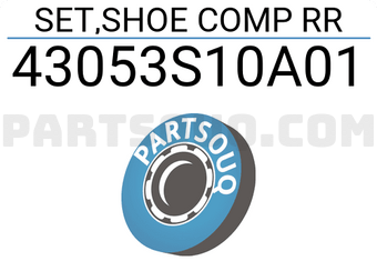 Honda 43053S10A01 SET,SHOE COMP RR