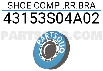 Honda 43153S04A02 SHOE COMP.,RR.BRA
