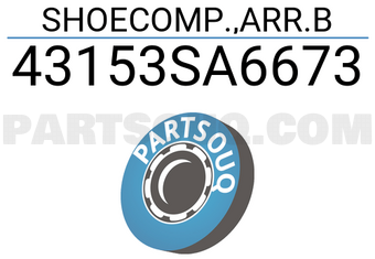Honda 43153SA6673 SHOECOMP.,ARR.B