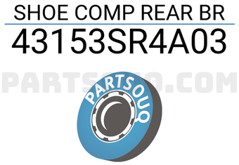 Honda 43153SR4A03 SHOE COMP REAR BR