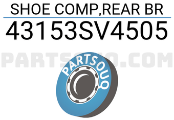 Honda 43153SV4505 SHOE COMP,REAR BR
