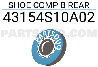 Honda 43154S10A02 SHOE COMP B REAR