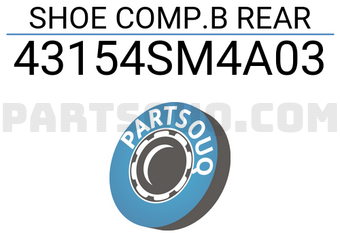 Honda 43154SM4A03 SHOE COMP.B REAR