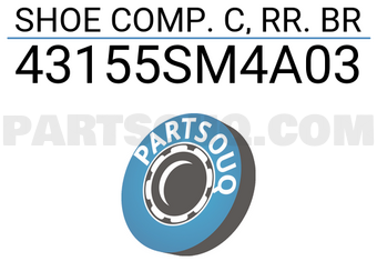 Honda 43155SM4A03 SHOE COMP. C, RR. BR
