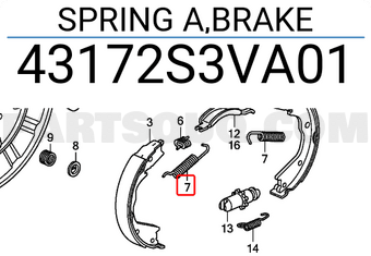 Honda 43172S3VA01 SPRING A,BRAKE