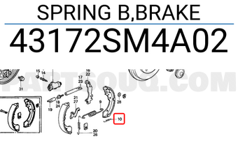 Honda 43172SM4A02 SPRING B,BRAKE
