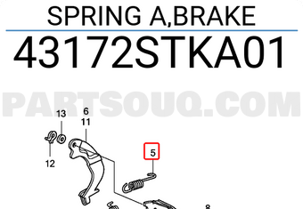 Honda 43172STKA01 SPRING A,BRAKE