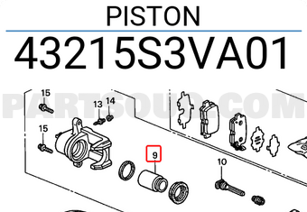 Honda 43215S3VA01 PISTON