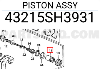 Honda 43215SH3931 PISTON ASSY