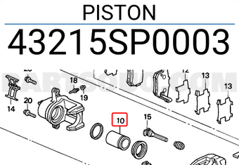 Honda 43215SP0003 PISTON