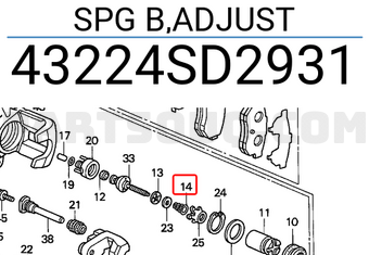 Honda 43224SD2931 SPG B,ADJUST