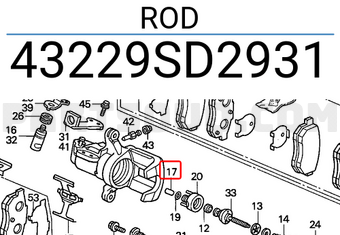 Honda 43229SD2931 ROD