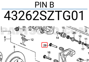 Honda 43262SZTG01 PIN B