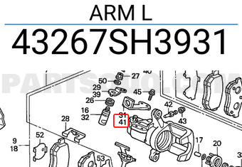 Honda 43267SH3931 ARM L