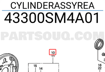 Honda 43300SM4A01 CYLINDERASSYREA
