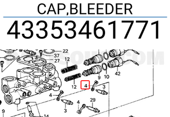 Honda 43353461771 CAP,BLEEDER