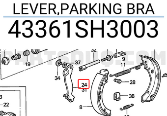 Honda 43361SH3003 LEVER,PARKING BRA