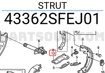 Honda 43362SFEJ01 STRUT