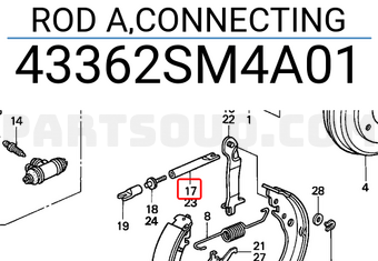 Honda 43362SM4A01 ROD A,CONNECTING