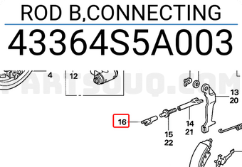 Honda 43364S5A003 ROD B,CONNECTING