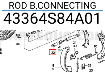 Honda 43364S84A01 ROD B,CONNECTING