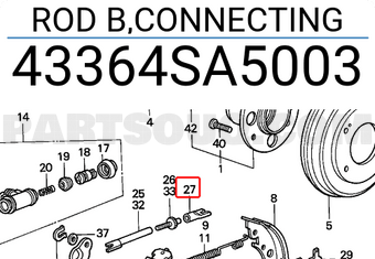 Honda 43364SA5003 ROD B,CONNECTING