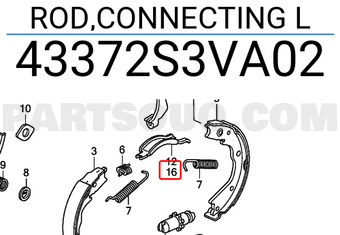 Honda 43372S3VA02 ROD,CONNECTING L