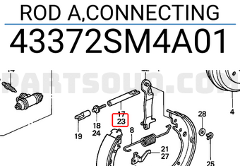 Honda 43372SM4A01 ROD A,CONNECTING
