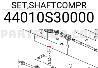 Honda 44010S30000 SET,SHAFTCOMPR