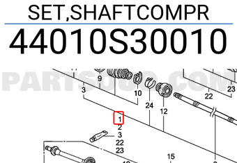 Honda 44010S30010 SET,SHAFTCOMPR