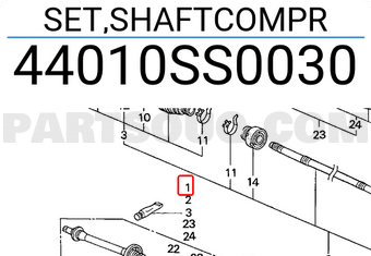 Honda 44010SS0030 SET,SHAFTCOMPR