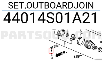 Honda 44014S01A21 SET,OUTBOARDJOIN