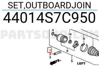 Honda 44014S7C950 SET,OUTBOARDJOIN