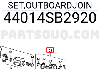 Honda 44014SB2920 SET,OUTBOARDJOIN