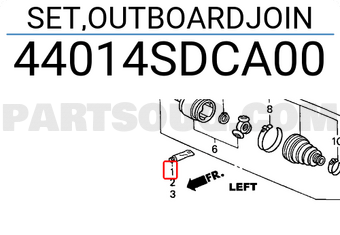Honda 44014SDCA00 SET,OUTBOARDJOIN