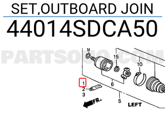 Honda 44014SDCA50 SET,OUTBOARD JOIN