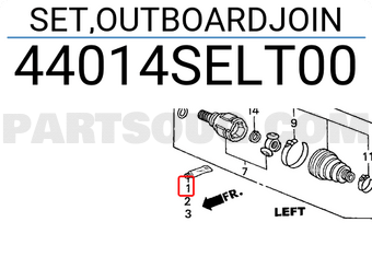 Honda 44014SELT00 SET,OUTBOARDJOIN