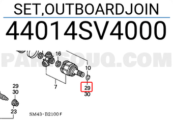 Honda 44014SV4000 SET,OUTBOARDJOIN