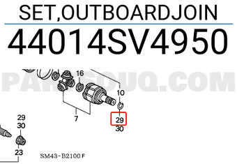 Honda 44014SV4950 SET,OUTBOARDJOIN