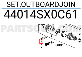 Honda 44014SX0C61 SET,OUTBOARDJOIN