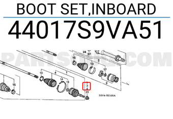 Honda 44017S9VA51 BOOT SET,INBOARD