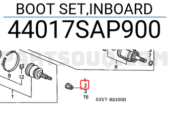 Honda 44017SAP900 BOOT SET,INBOARD