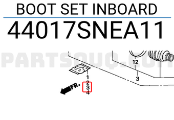 Honda 44017SNEA11 BOOT SET INBOARD
