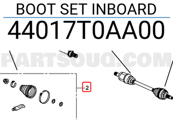 Honda 44017T0AA00 BOOT SET INBOARD