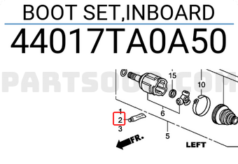 Honda 44017TA0A50 BOOT SET,INBOARD