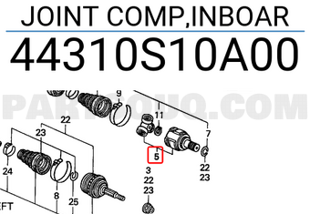 Honda 44310S10A00 JOINT COMP,INBOAR