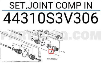 Honda 44310S3V306 SET,JOINT COMP IN