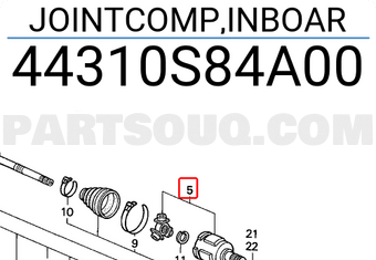 Honda 44310S84A00 JOINTCOMP,INBOAR