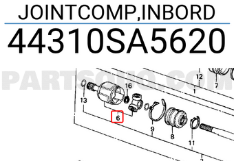 Honda 44310SA5620 JOINTCOMP,INBORD