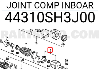 Honda 44310SH3J00 JOINT COMP INBOAR